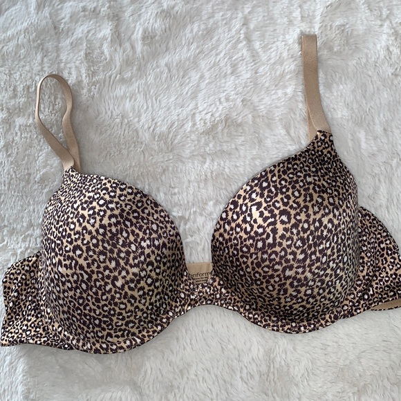 38B Maidenform 27701 padded leopard print push-up bra - Picture 1 of 3